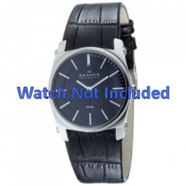 Horlogeband Skagen 859LSLB Leder Zwart 16mm